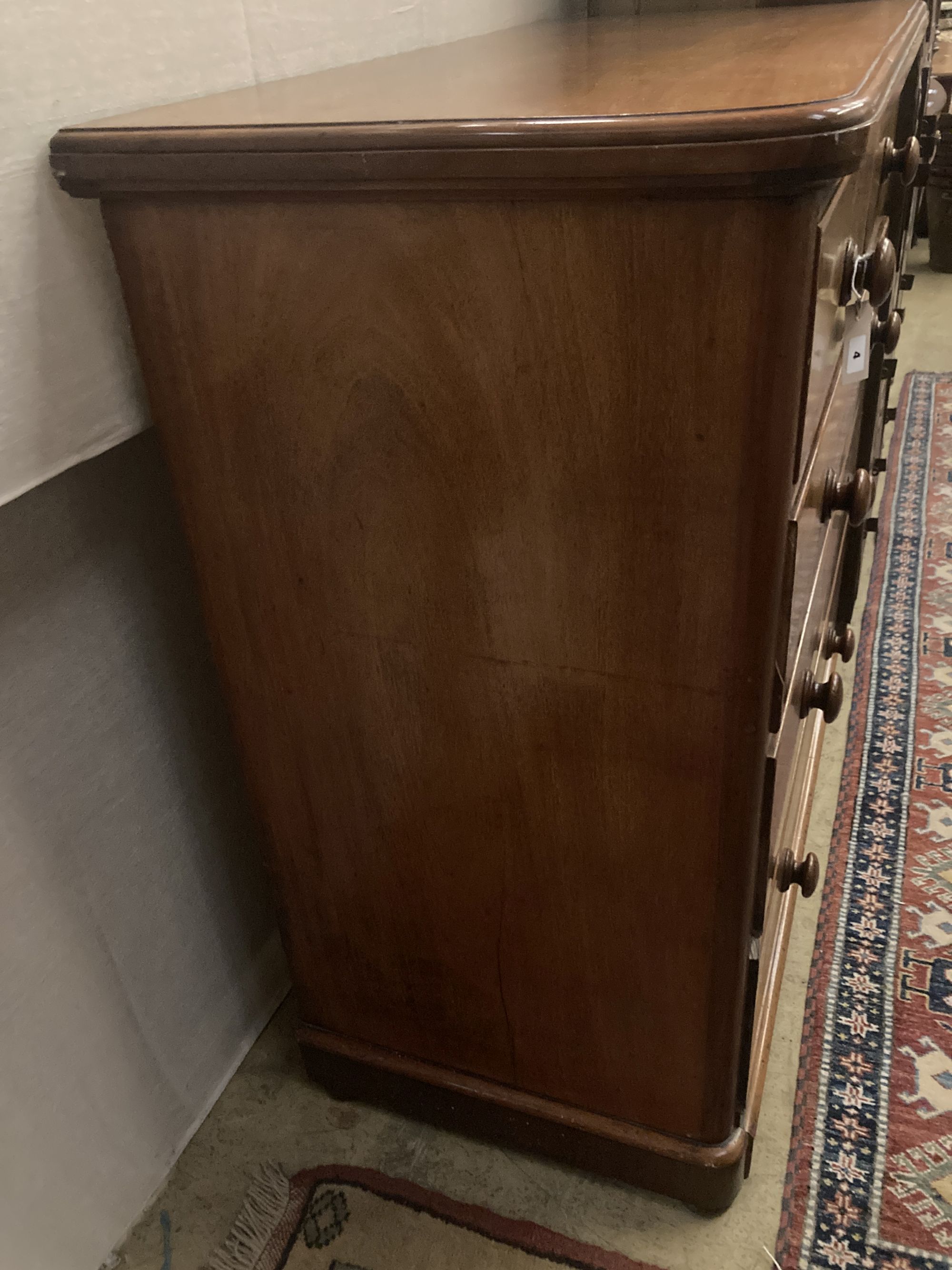 A Victorian mahogany chest of drawers, width 112cm depth 56cm height 114cm - Image 3 of 3