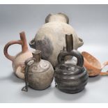 A group of five pre-Columbian or later pottery vesselsCONDITION: Provenance - Alfred Theodore
