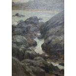 George Morrow (Irish, 1869-1955), oil on board, 'The Incoming Tide', signed, 32 x 23cm