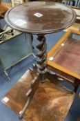 A 19th century Continental candle stand, height 66cm