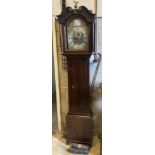 A George III oak eight-day longcase clock, Stephen Hardie, Jedburgh, height 214cm
