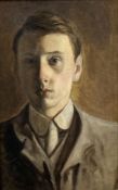 J. Gould, oil on canvas, Self portrait 1908, 34 x 21cm
