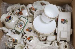 A quantity of Lewes crested china ornaments (approx. 50)