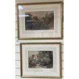 C. Sharpe (c.19th), two watercolours, Llantdry, Monmouthshire and Southend, Eltham, one signed and