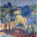 Madge Bright (20th/21st century), Landscape, signed, oil on canvas, 53 x 53cm