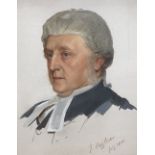 James Hayllar (1829-1920), oil on board, Portrait of the Hon. George Denman (1819-1896), signed