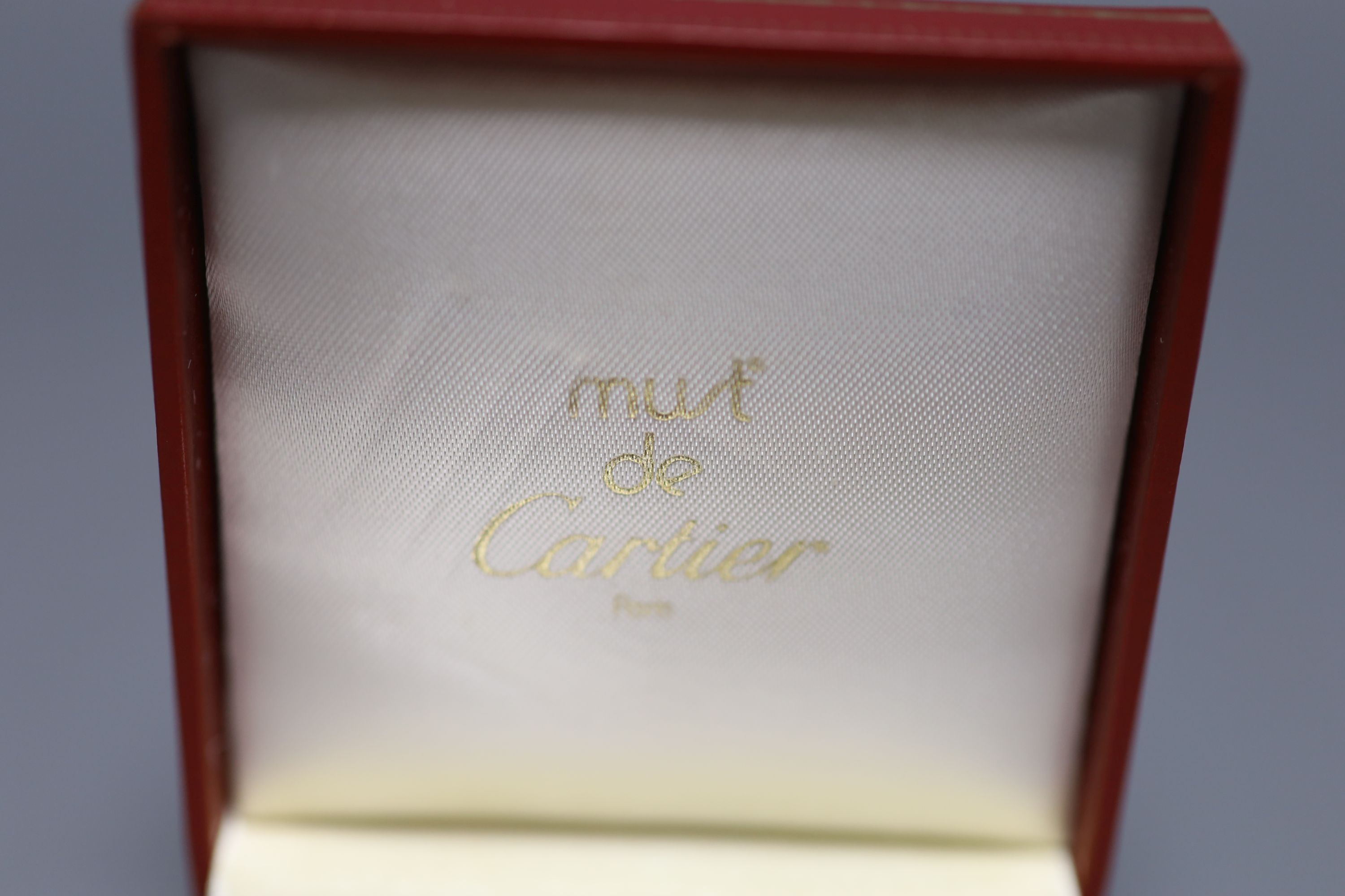 A steel and yellow metal Must de Cartier key fob, 52mm, with Cartier box.CONDITION: Numerous minor - Image 3 of 3