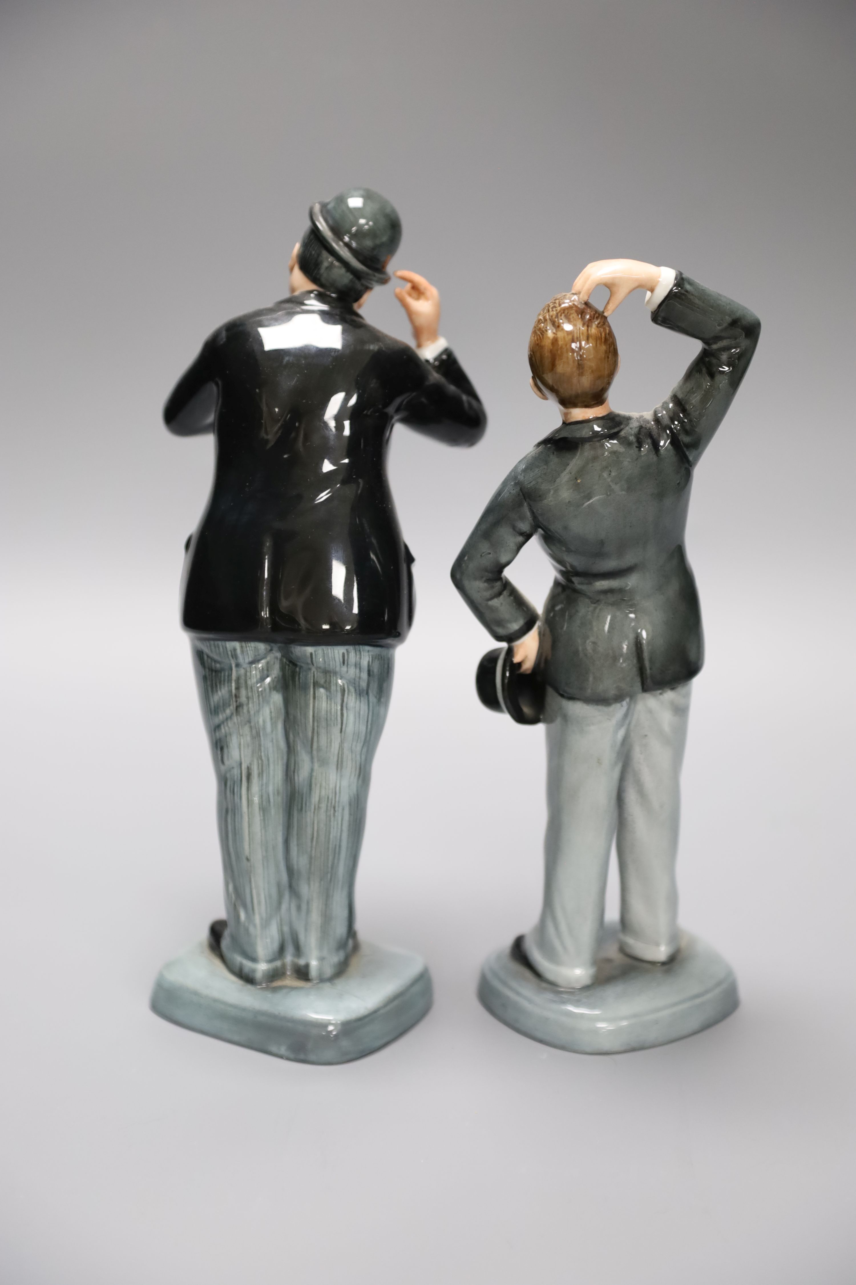 A Royal Doulton Oliver Hardy, HN2775, together with Stan Laurel, HN2774 - Image 3 of 4