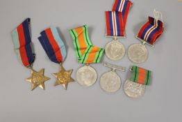 Eight WWII medals