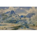 William Alister Macdonald, watercolour, Tahiti 1931, signed, 23 x 37cm