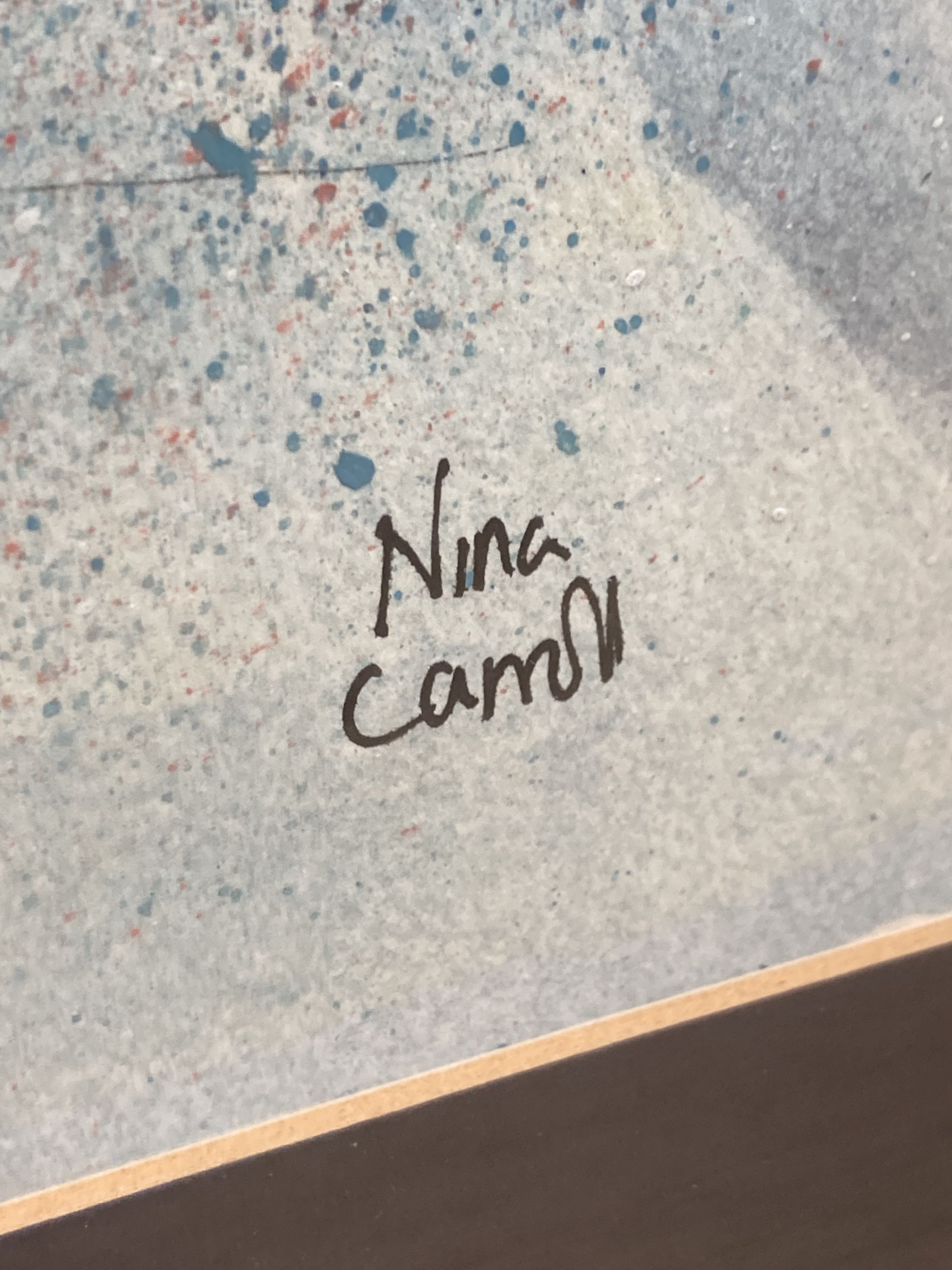 Nina Carroll (1932-1990), mixed media on paper, 'Regent Street', London, signed, 49 x 38cm - Image 3 of 4