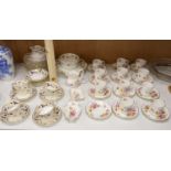 A Royal Crown Derby 'Derby Posies' part coffee service (30 pieces) and a Royal Crown Derby 'Fruiting