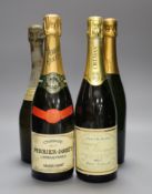 One bottle of Dom Ruinart Champagne, 1973 (250th Anniversary), one bottle of Perrier-Jouet NV and