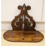 A mahogany wall bracket, 39 x 49cm