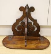 A mahogany wall bracket, 39 x 49cm