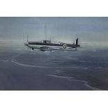 Peter A Henville (1925-2000), watercolour, Fairey Aviation Co Carrier Fighter Bomber, signed and