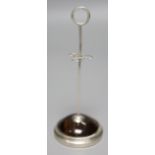 A George V silver and tortoiseshell mounted hatpin stand, Samuel M. Levy, Birmingham, 1923, height