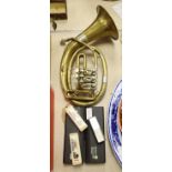 Two Hohner Chromica 280c's, three other harmonica's and a French horn