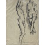 Leon Underwood (1890-1975), pencil sketch, Nude studies, signed and dated 1922, 55 x 41cm