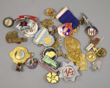 A quantity of badges