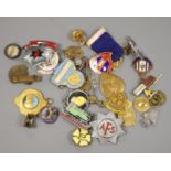 A quantity of badges