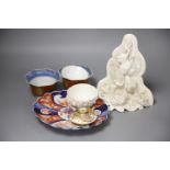 A small quantity of Japanese ceramics including a miniature Satsuma teapot