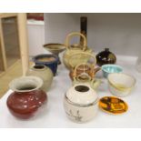 A group of mixed Studio pottery