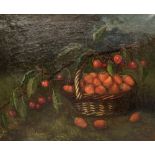 M. Milton, pair oils on canvas, Still lifes of fruit, signed, 37 x 44cm