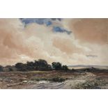 Wycliffe Eggington (1875-1951), R.I., A.R.C.A., watercolour, 'A Stormy day near Dartmoor', signed