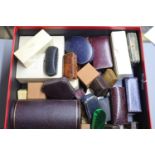 Forty two assorted jewellery boxes, outer boxes and silver cases etc. including Georg Jensen,