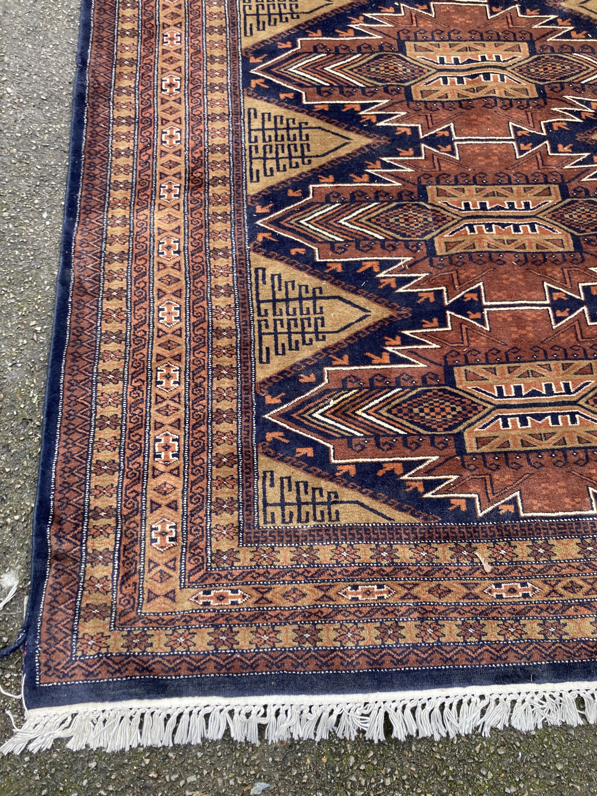 A Caucasian brown ground carpet, 280 x 190cm - Image 2 of 3