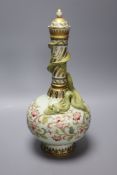 A Minton 'dragon' bottle vase, in Japanese style c.1880, height 40cm