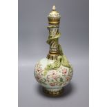 A Minton 'dragon' bottle vase, in Japanese style c.1880, height 40cm