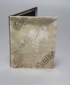 A late Victorian silver rectangular photograph case, John Milward Banks, London, 1896, 11.2cm (