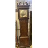 Shakeshaft of Preston. A George III mahogany eight day longcase clock (dial altered), height 230cm