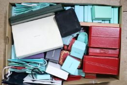 A large quantity of assorted modern jewellery boxes, bags etc. including Cartier, Tiffany & Co,