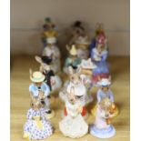 A collection of mostly Doulton bunnykins figures (16)