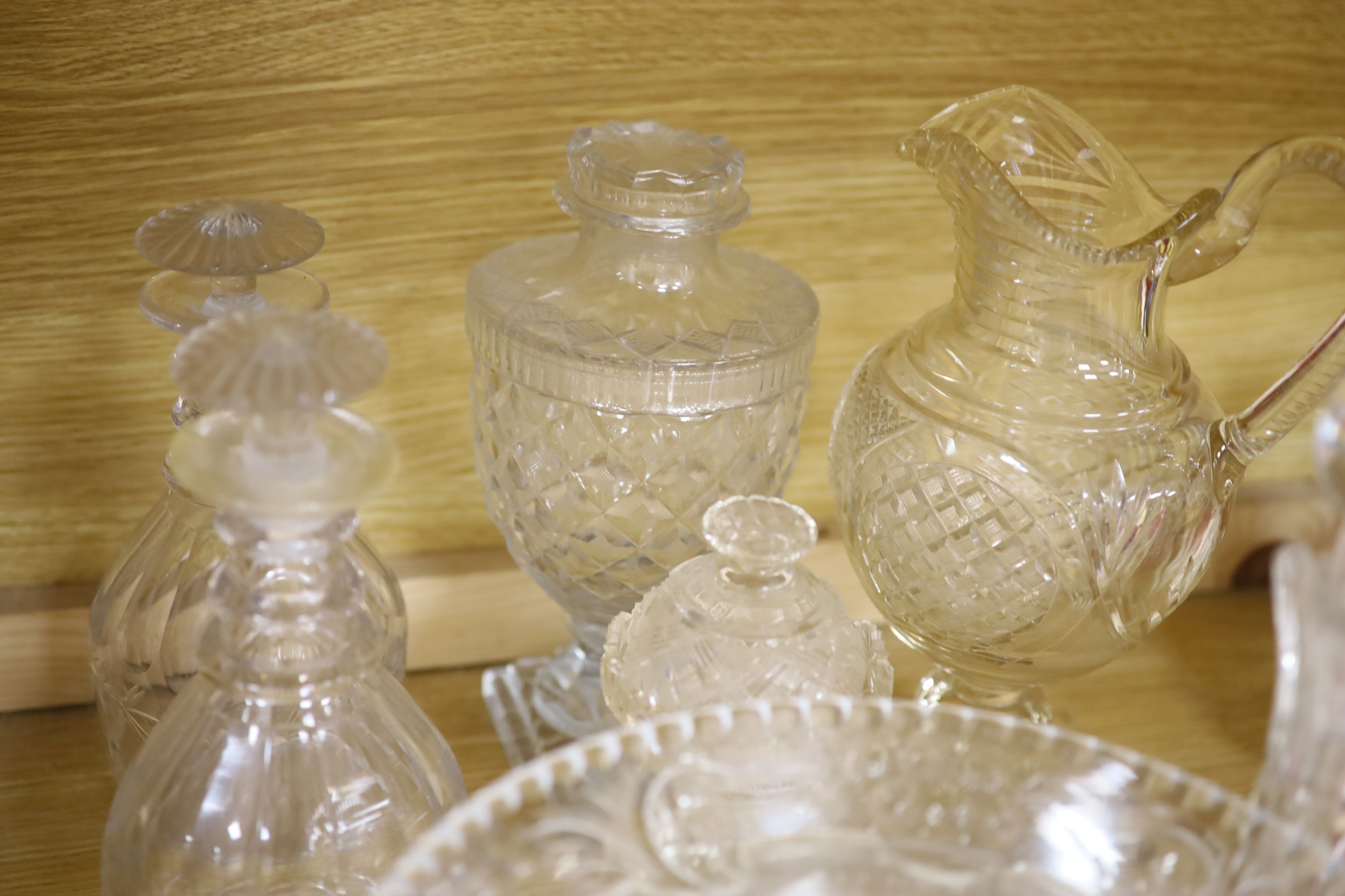 A quantity of assorted antique cut glass - Image 5 of 5