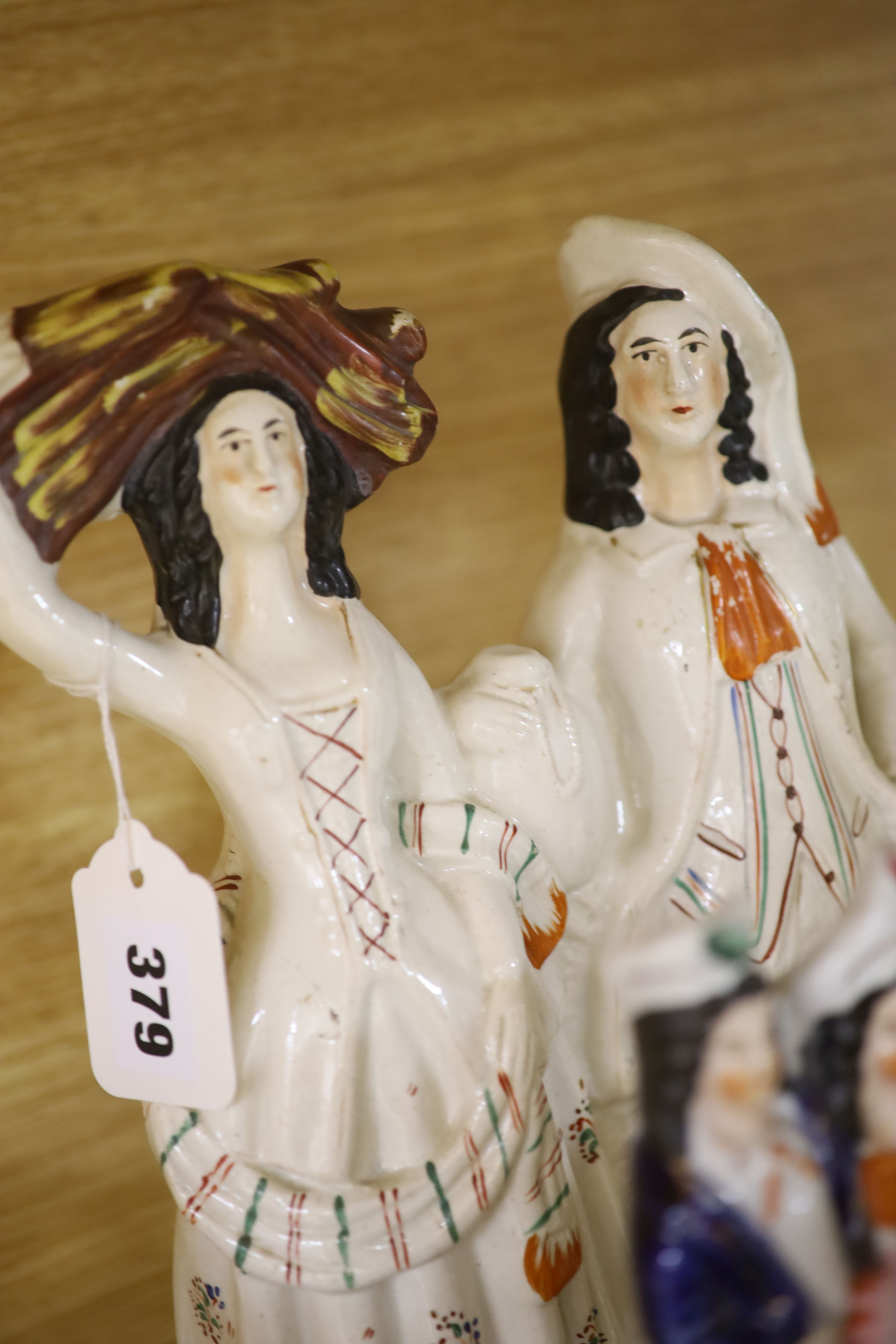 A collection of assorted Staffordshire figures and sundry ceramics including mid 18th century - Image 8 of 8
