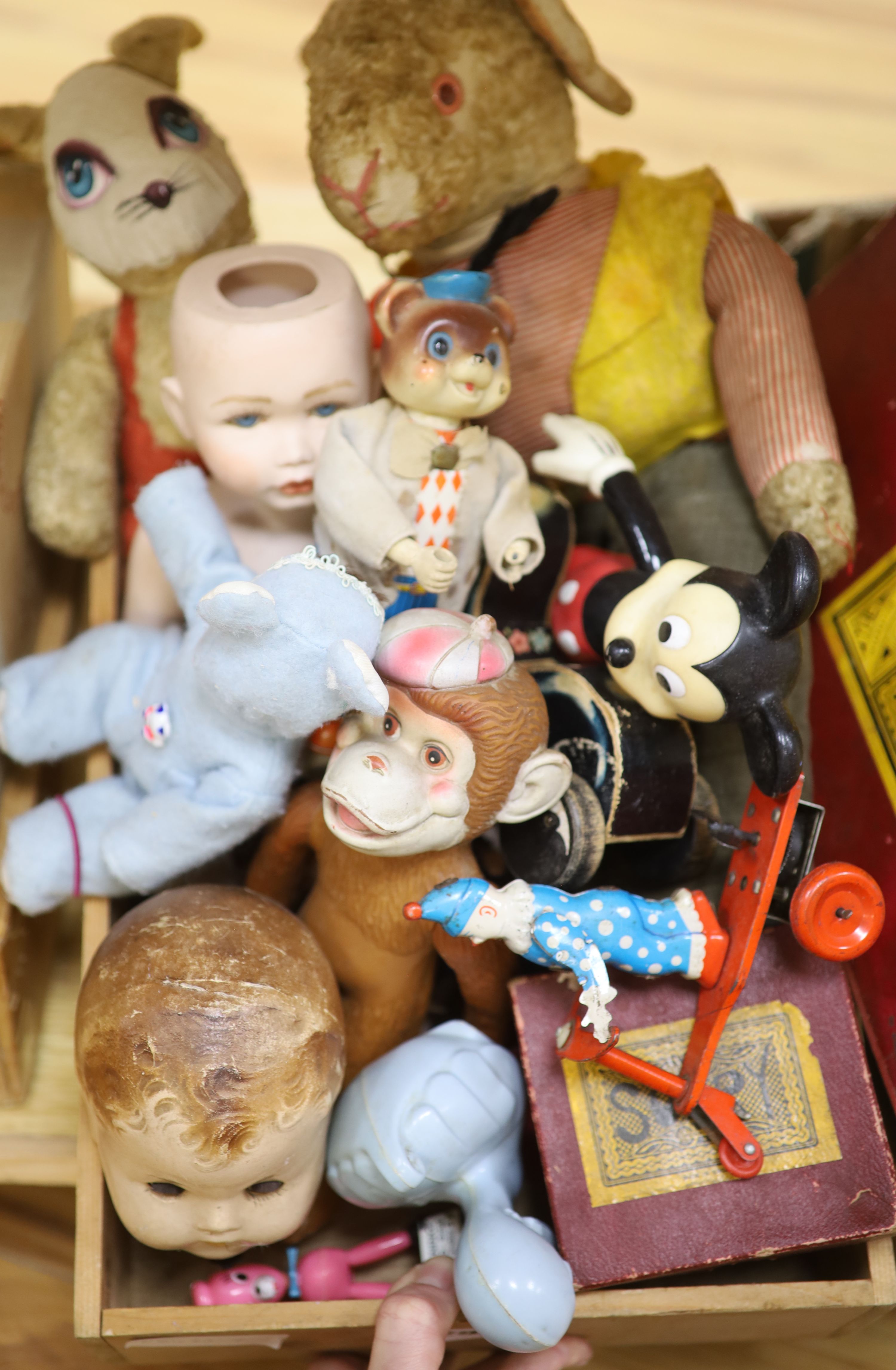 A mixed children's toys