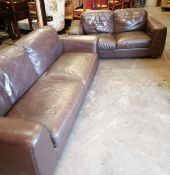 A large two seat sofa and another from Heals, larger length 206cm, width 90cm, height 70cm