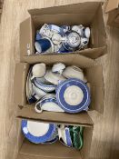 A Wedgwood 'Blue Siam' pattern part dinner service and other mixed ceramics