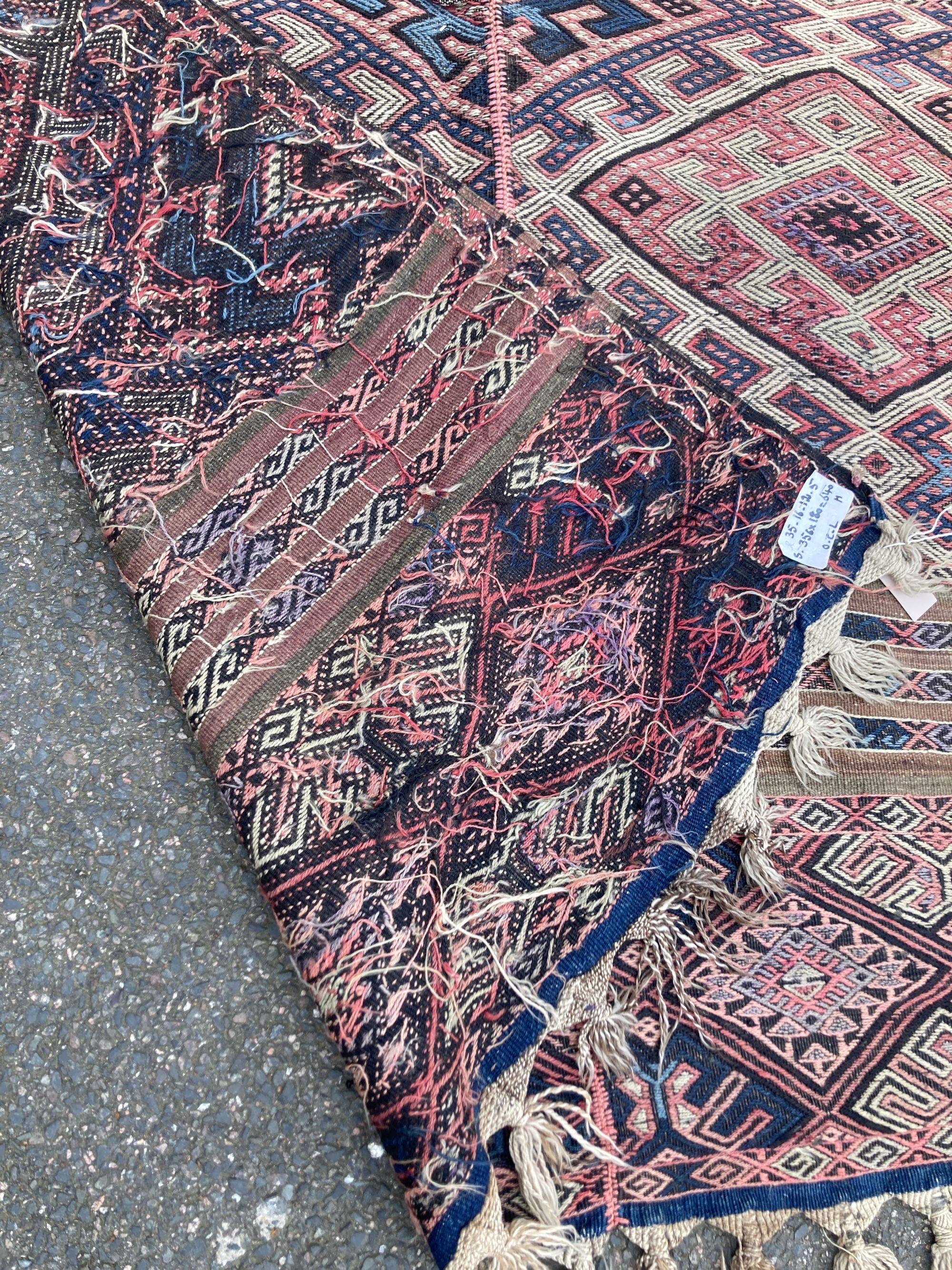 A Kelim flatweave carpet, 356 x 180cm - Image 2 of 3