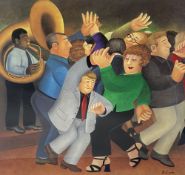 Beryl Cook (1926-2008), limited edition print, 'Jiving to Jazz', 46 x 48cm