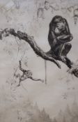 Leonard Robert Brightwell (1889-1983), etching, 'No Monkeying', signed in pencil, 38 x 25cm