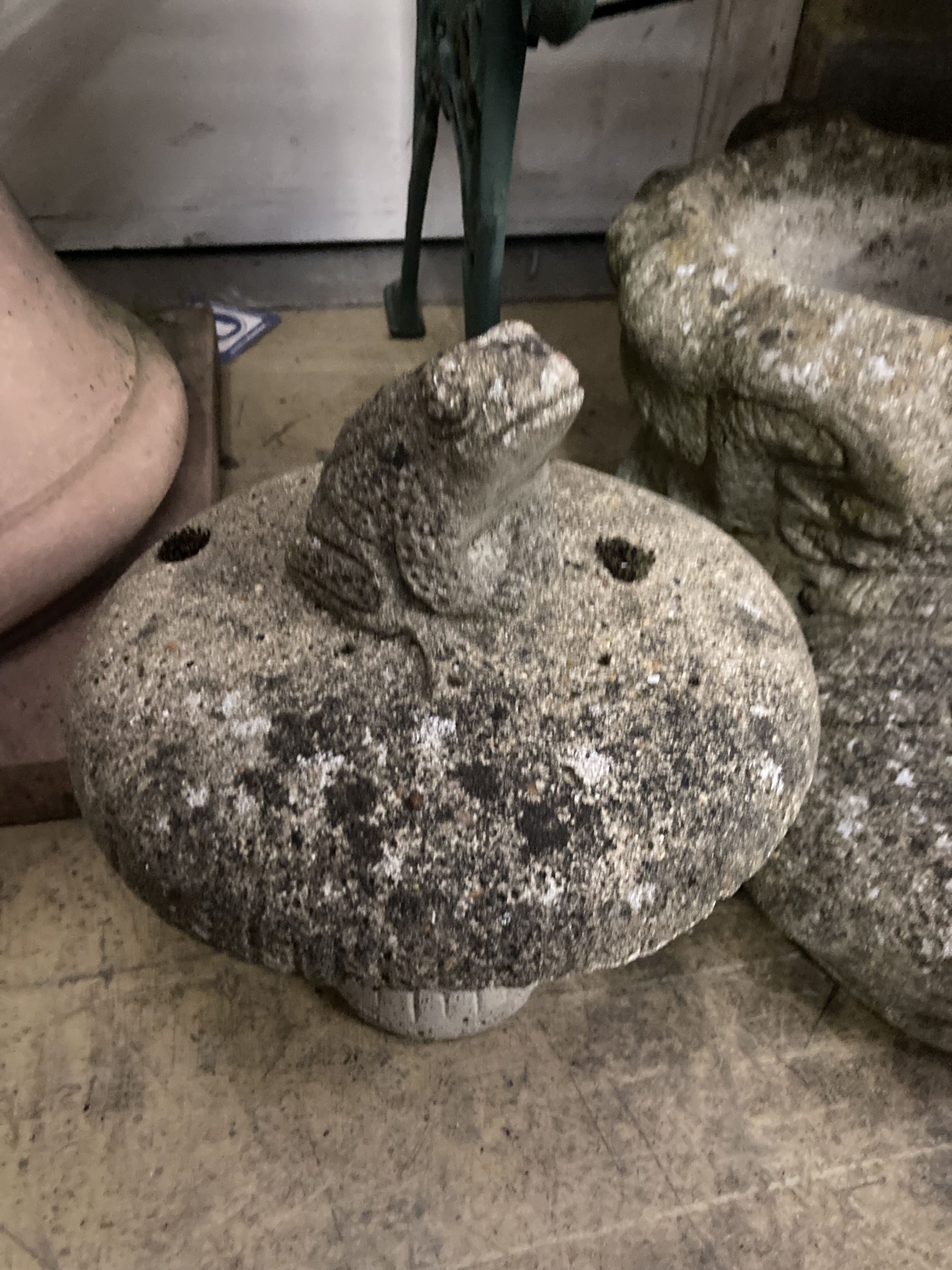 Six reconstituted stone garden ornaments, largest 38cm high - Image 4 of 5