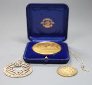 Three assorted medallions