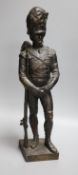 Sir Joseph Edgar Boehm (1834-1890. A bronze figure of a Grenadier, signed J.E.BOEHM. SCR. and