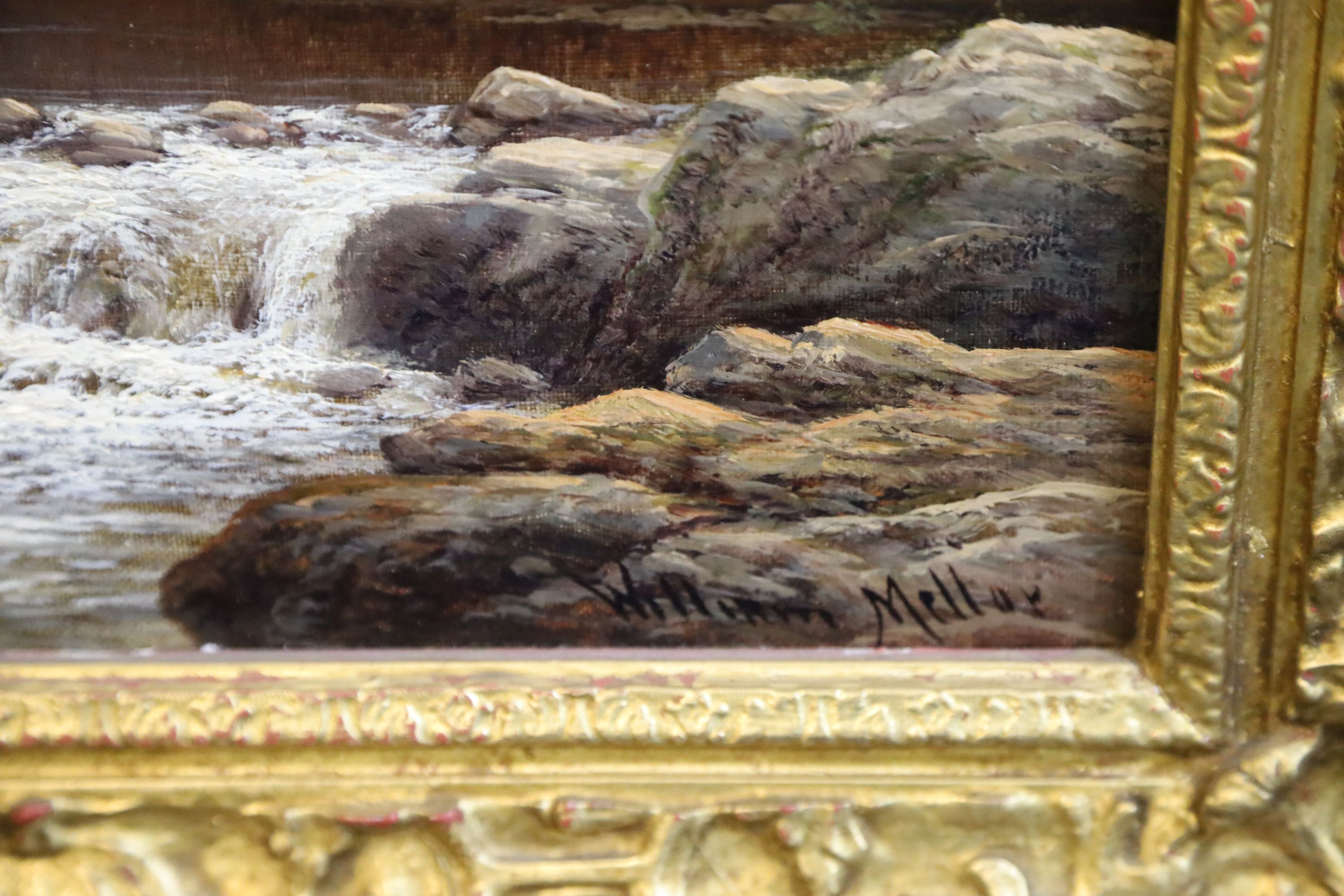 William Mellor (1851-1931)pair of oils on canvasOn The Llugyy, North Wales and On The Nidd nr - Image 4 of 6