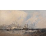 William McAlpine (fl.1820-1883)oil on canvasShipping off the coast of Hong Kongsigned29 x 49.5in.
